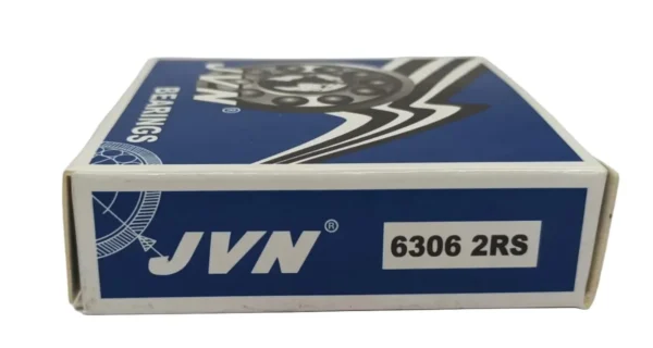 JVN 6306 2RS Ball Bearing (30x72x19mm) – Sealed Type with Rubber Seals | Z2V2+ Grade | Chrome Steel | G10 Balls | High RPM | For Fans, Motors, Grinders, Mixers, Conveyors, Textile Machines, Agricultural Equipment, Bicycles, 2 Wheelers, Pumps – 1PC