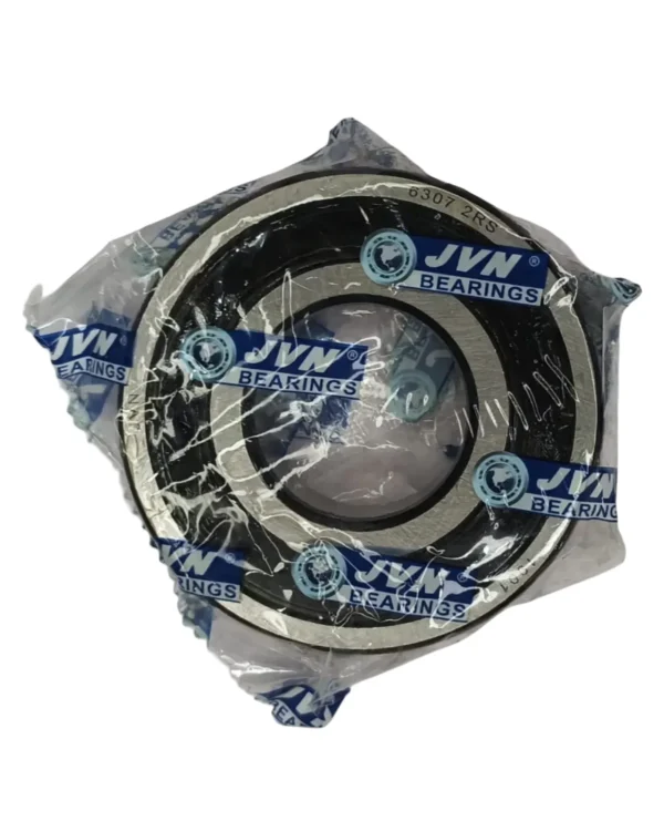 JVN 6307 2RS Ball Bearing (35x80x21mm) – Sealed Type with Rubber Seals | Z2V2+ Grade | Chrome Steel | G10 Balls | High RPM | For Fans, Motors, Grinders, Mixers, Conveyors, Textile Machines, Agricultural Equipment, Bicycles, 2 Wheelers, Pumps – 1PC