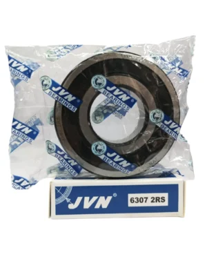 JVN DEEP GROOVE BALL BEARINGS - 6307 2RS WITH BOX - WHITE BACKGROUND