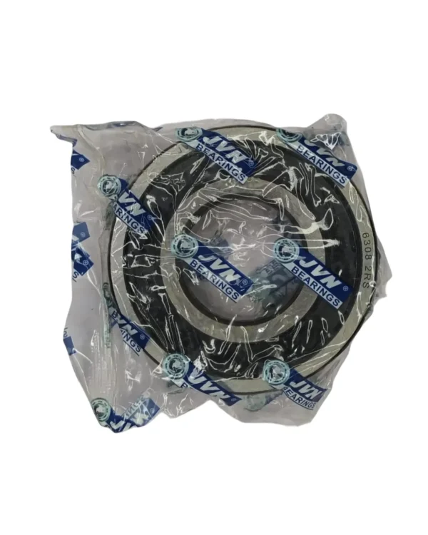 JVN 6308 2RS Ball Bearing (40x90x23mm) – Sealed Type with Rubber Seals | Z2V2+ Grade | Chrome Steel | G10 Balls | High RPM | For Fans, Motors, Grinders, Mixers, Conveyors, Textile Machines, Agricultural Equipment, Bicycles, 2 Wheelers, Pumps – 1PC