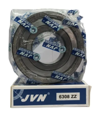 JVN DEEP GROOVE BALL BEARINGS - 6308 ZZ WITH BOX - WHITE BACKGROUND
