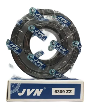 JVN DEEP GROOVE BALL BEARINGS - 6309 ZZ WITH BOX - WHITE BACKGROUND