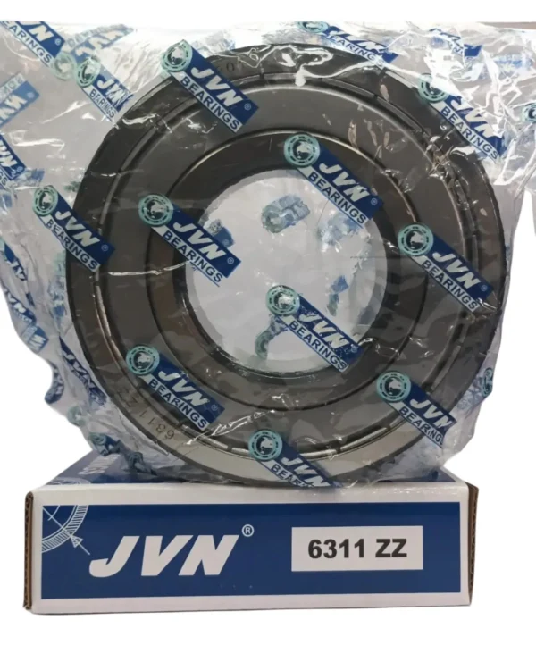 JVN DEEP GROOVE BALL BEARINGS - 6311 ZZ WITH BOX - WHITE BACKGROUND