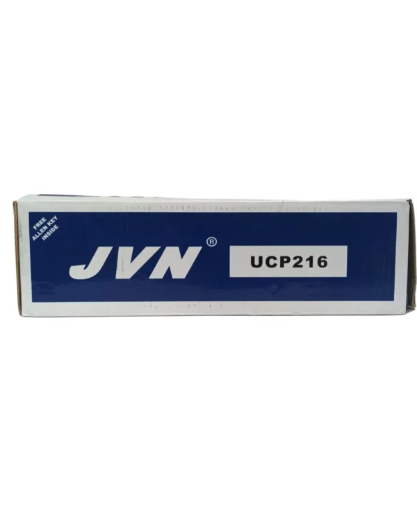 JVN UCP 216 Pillow Block Bearing (Shaft Dia 80mm) – Sealed Type with Rubber Seals | Z2V2+ Grade | HT200+ Grade Steel | G10 Balls | High RPM | For Conveyor Systems, Agricultural Machinery, Pumps, Gearboxes, Electric Motors, Industrial Fans, Grinders, Textile Machines, Material Handling Equipment, Compressors – 1PC