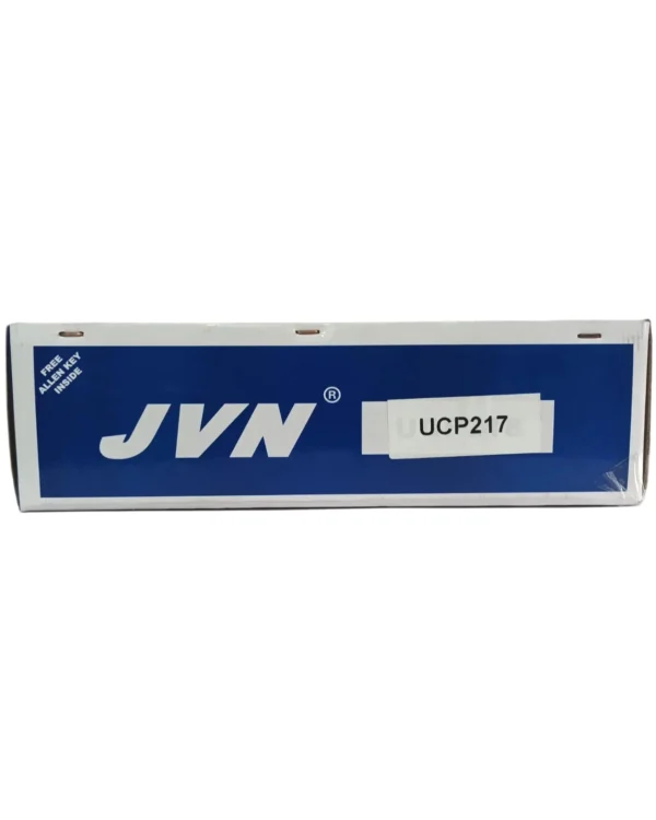JVN UCP 217 Pillow Block Bearing (Shaft Dia 85mm) – Sealed Type with Rubber Seals | Z2V2+ Grade | HT200+ Grade Steel | G10 Balls | High RPM | For Conveyor Systems, Agricultural Machinery, Pumps, Gearboxes, Electric Motors, Industrial Fans, Grinders, Textile Machines, Material Handling Equipment, Compressors – 1PC