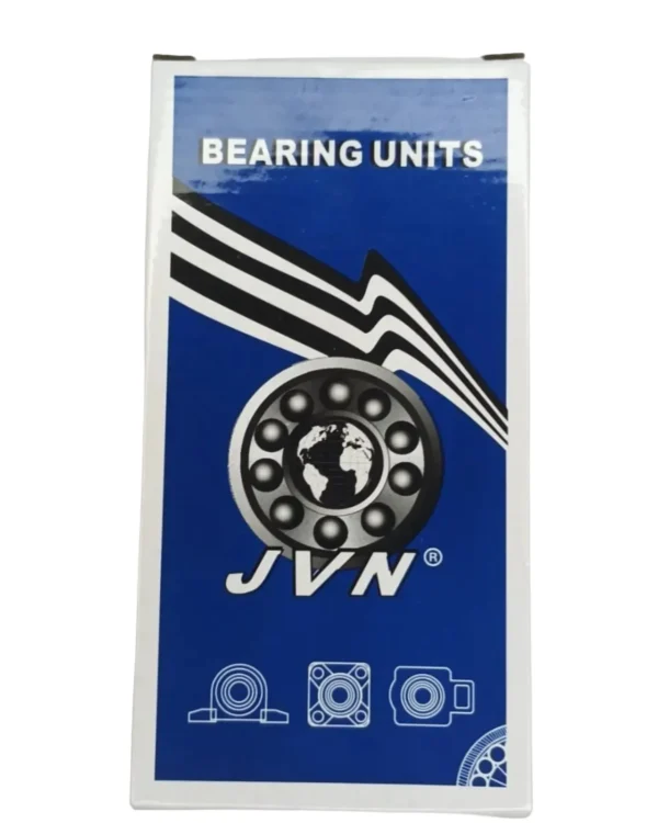 JVN UCP 205 Pillow Block Bearing (Shaft Dia 25mm) – Sealed Type with Rubber Seals | Z2V2+ Grade | HT200+ Grade Steel | G10 Balls | High RPM | For Conveyor Systems, Agricultural Machinery, Pumps, Gearboxes, Electric Motors, Fans, Grinders, Textile Machines, Material Handling Equipment, Industrial Fans – 1PC