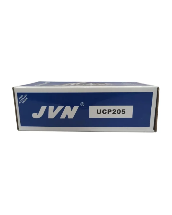 JVN UCP 205 Pillow Block Bearing (Shaft Dia 25mm) – Sealed Type with Rubber Seals | Z2V2+ Grade | HT200+ Grade Steel | G10 Balls | High RPM | For Conveyor Systems, Agricultural Machinery, Pumps, Gearboxes, Electric Motors, Fans, Grinders, Textile Machines, Material Handling Equipment, Industrial Fans – 1PC