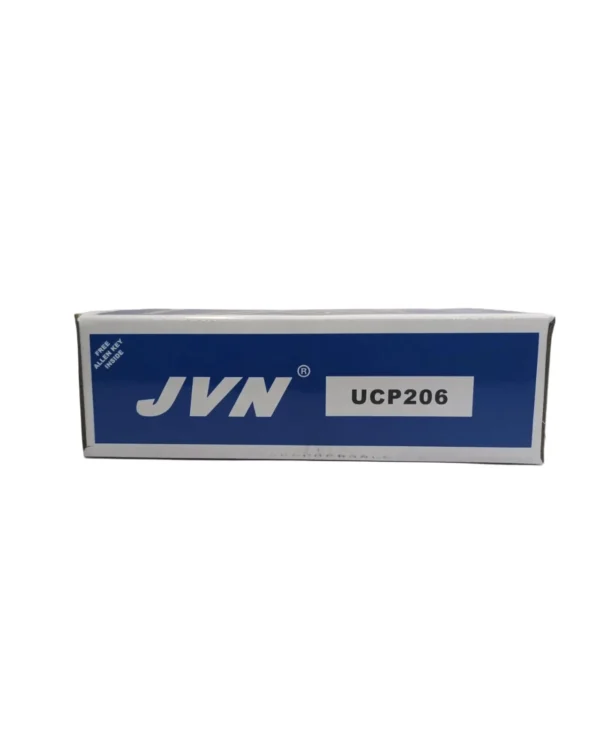 JVN UCP 206 Pillow Block Bearing (Shaft Dia 30mm) – Sealed Type with Rubber Seals | Z2V2+ Grade | HT200+ Grade Steel | G10 Balls | High RPM | For Conveyor Systems, Agricultural Machinery, Pumps, Gearboxes, Electric Motors, Industrial Fans, Grinders, Textile Machines, Material Handling Equipment, Compressors – 1PC