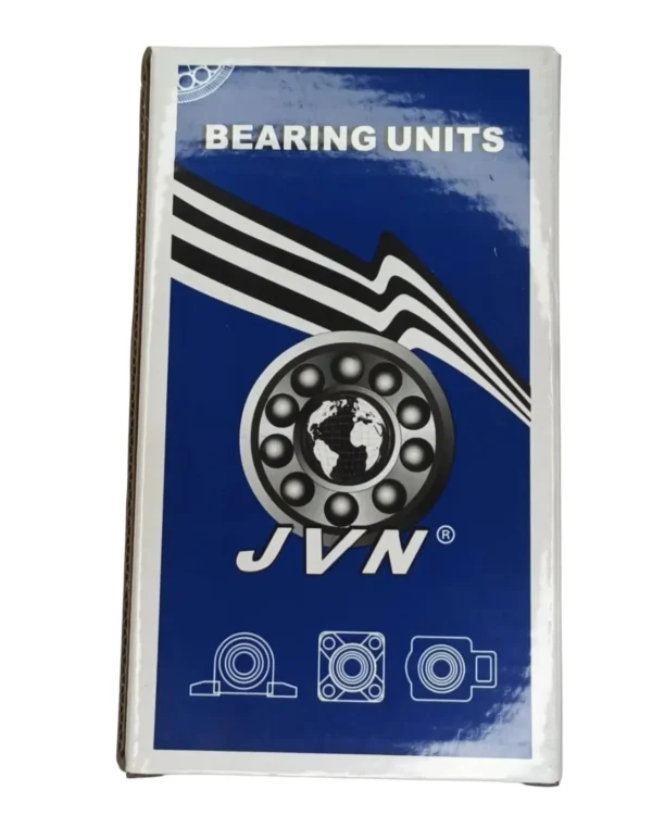 JVN UCP 207 Pillow Block Bearing (Shaft Dia 35mm) – Sealed Type with Rubber Seals | Z2V2+ Grade | HT200+ Grade Steel | G10 Balls | High RPM | For Conveyor Systems, Agricultural Machinery, Pumps, Gearboxes, Electric Motors, Industrial Fans, Grinders, Textile Machines, Material Handling Equipment, Compressors – 1PC
