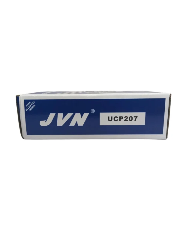 JVN UCP 207 Pillow Block Bearing (Shaft Dia 35mm) – Sealed Type with Rubber Seals | Z2V2+ Grade | HT200+ Grade Steel | G10 Balls | High RPM | For Conveyor Systems, Agricultural Machinery, Pumps, Gearboxes, Electric Motors, Industrial Fans, Grinders, Textile Machines, Material Handling Equipment, Compressors – 1PC
