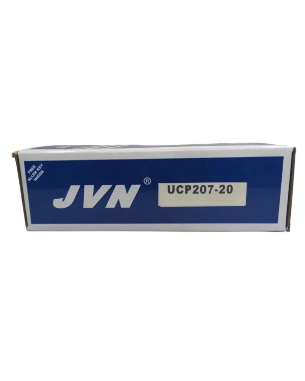 JVN UCP 207-20 Pillow Block Bearing (Shaft Dia 1-1/4 inch, 31.75mm) – Sealed Type with Rubber Seals | Z2V2+ Grade | HT200+ Grade Steel | G10 Balls | High RPM | For Conveyor Systems, Agricultural Machinery, Pumps, Gearboxes, Electric Motors, Industrial Fans, Grinders, Textile Machines, Material Handling Equipment, Compressors – 1PC