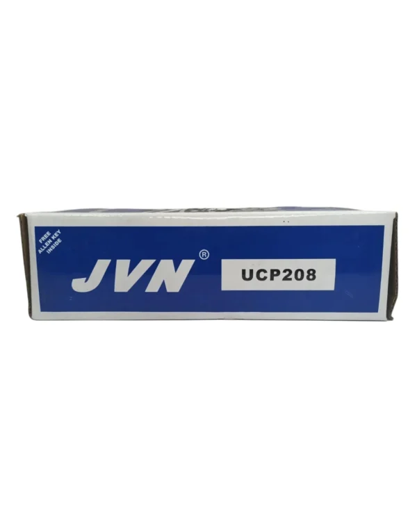 JVN UCP 208 Pillow Block Bearing (Shaft Dia 40mm) – Sealed Type with Rubber Seals | Z2V2+ Grade | HT200+ Grade Steel | G10 Balls | High RPM | For Conveyor Systems, Agricultural Machinery, Pumps, Gearboxes, Electric Motors, Industrial Fans, Grinders, Textile Machines, Material Handling Equipment, Compressors – 1PC