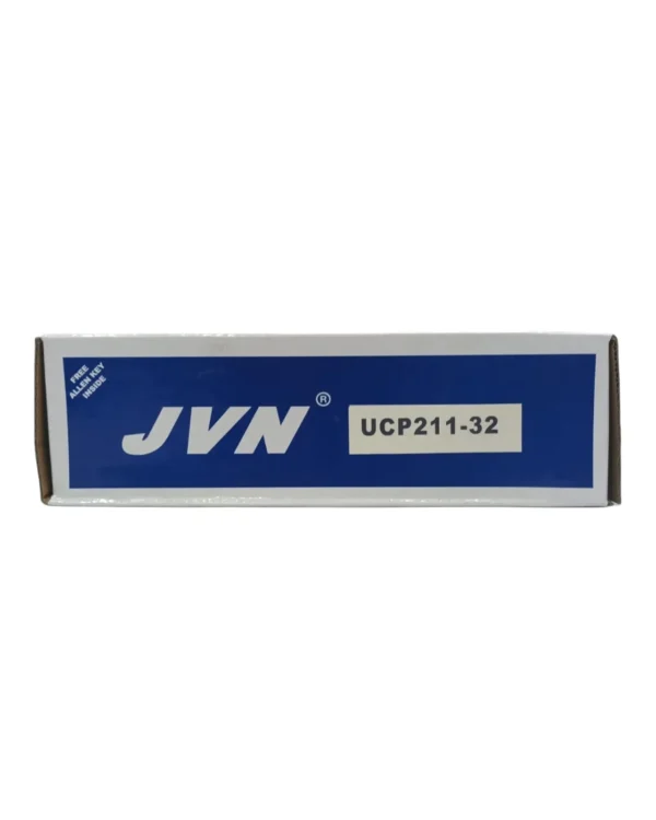 JVN UCP 211-32 Pillow Block Bearing (Shaft Dia 2 inch, 50.8mm) – Sealed Type with Rubber Seals | Z2V2+ Grade | HT200+ Grade Steel | G10 Balls | High RPM | For Conveyor Systems, Agricultural Machinery, Pumps, Gearboxes, Electric Motors, Industrial Fans, Grinders, Textile Machines, Material Handling Equipment, Compressors – 1PC