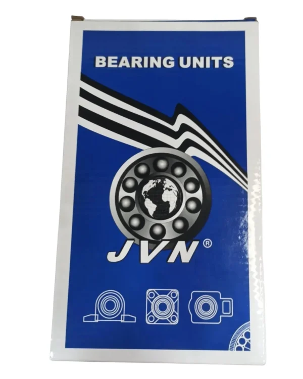 JVN UCP 211 Pillow Block Bearing (Shaft Dia 55mm) – Sealed Type with Rubber Seals | Z2V2+ Grade | HT200+ Grade Steel | G10 Balls | High RPM | For Conveyor Systems, Agricultural Machinery, Pumps, Gearboxes, Electric Motors, Industrial Fans, Grinders, Textile Machines, Material Handling Equipment, Compressors – 1PC