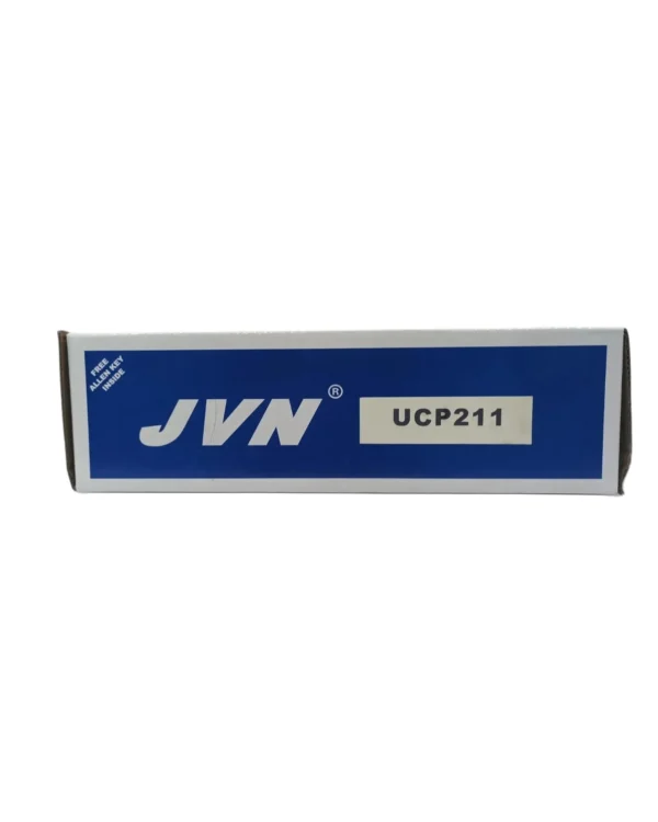 JVN UCP 211 Pillow Block Bearing (Shaft Dia 55mm) – Sealed Type with Rubber Seals | Z2V2+ Grade | HT200+ Grade Steel | G10 Balls | High RPM | For Conveyor Systems, Agricultural Machinery, Pumps, Gearboxes, Electric Motors, Industrial Fans, Grinders, Textile Machines, Material Handling Equipment, Compressors – 1PC